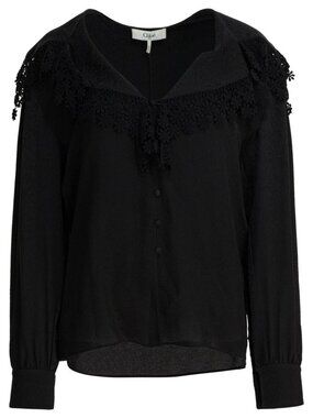 Chloé Blouse With Lace Collar Tag Size 38 Women